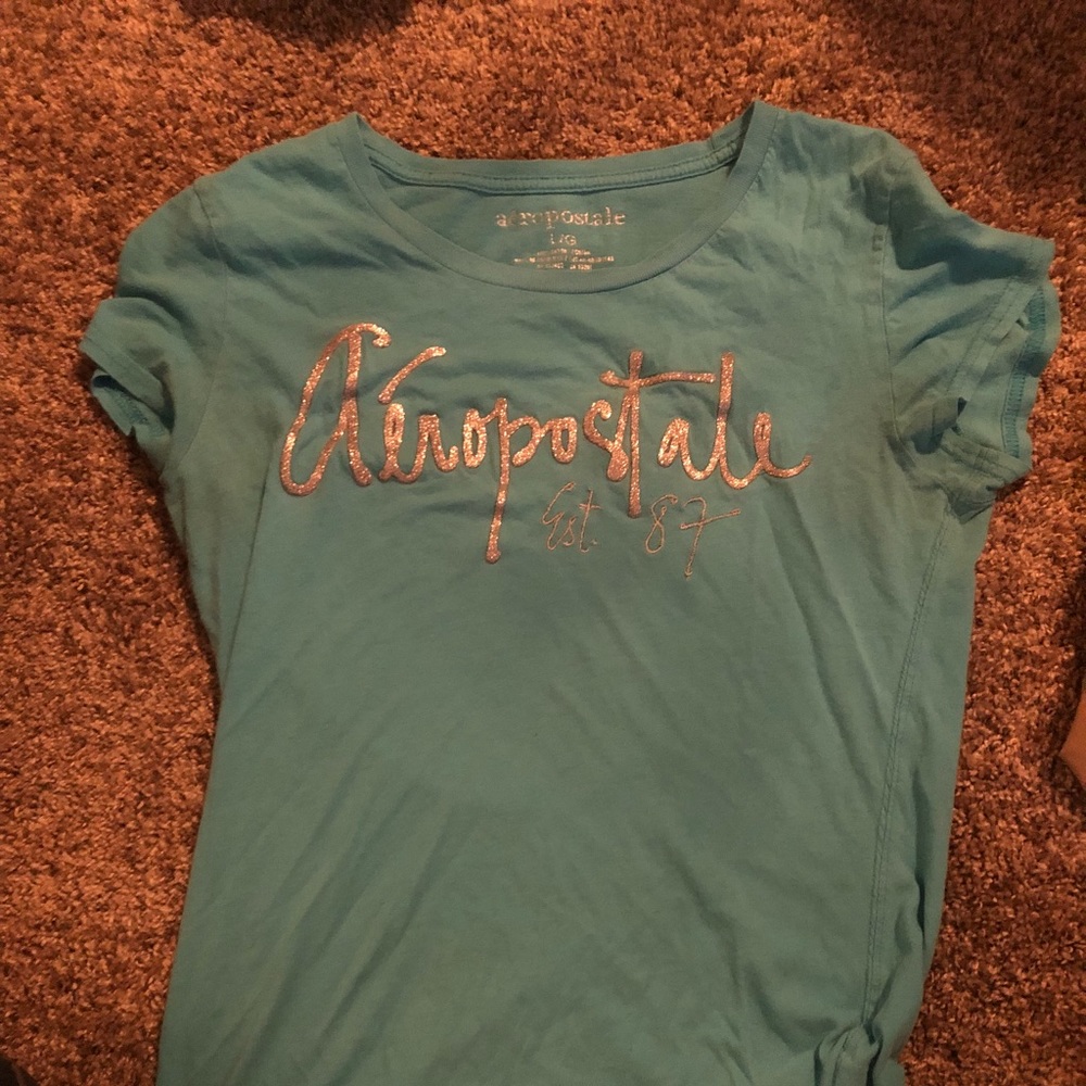 Aeropostale teal shirt